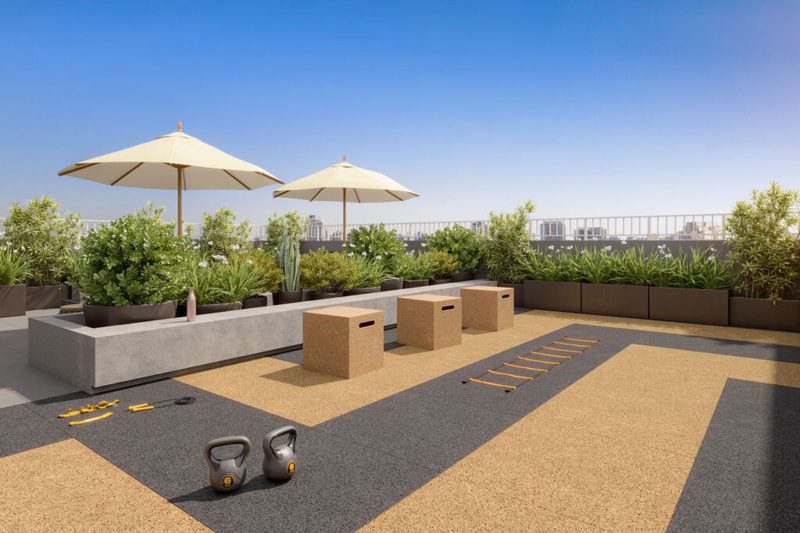 Fitness externo do Kazzas Vila das Mercês lançamento na Vila das Mercês, Zona Sul de SP