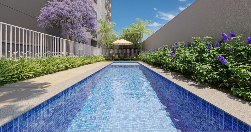 Piscina do Kazzas Vila das Mercês lançamento na Vila das Mercês, Zona Sul de SP